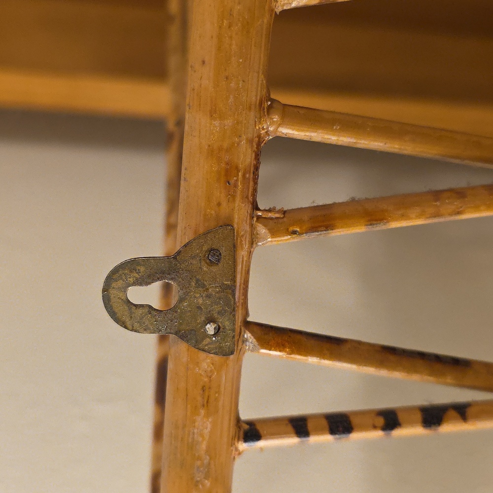 Natural Brown Woven Corner Wall Shelf - Picture 6 of 7